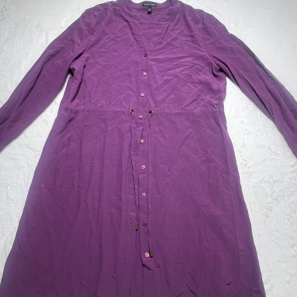 Eileen Fisher Drawstring Shirt Dress - Picture 2 of 6